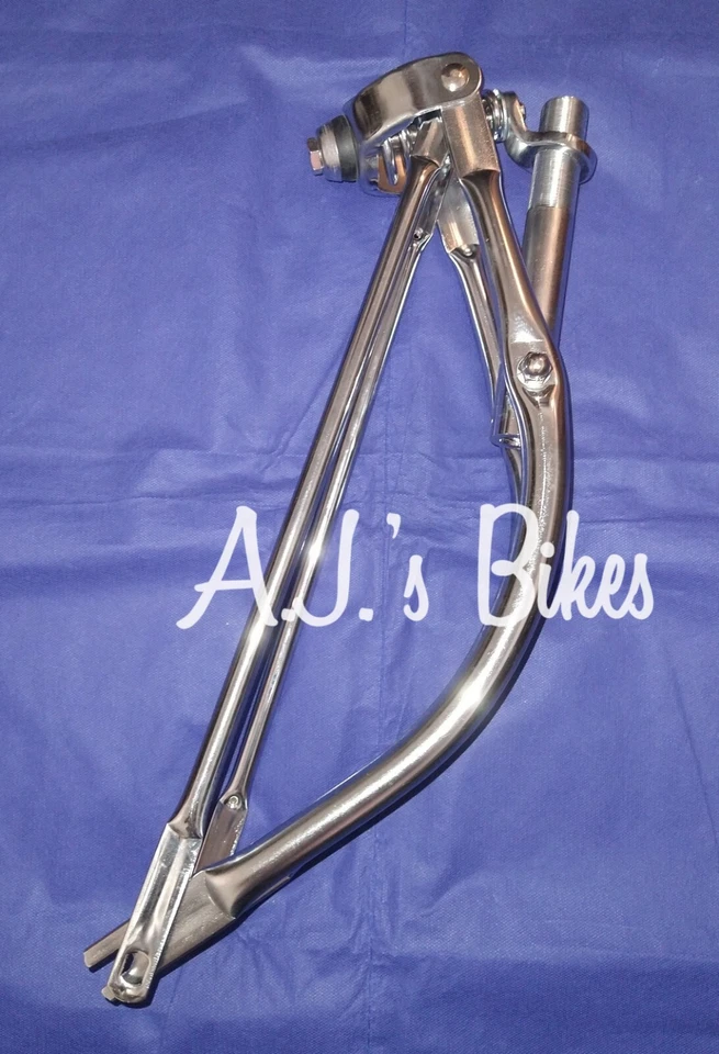 20"  Bent Springer Forks In Chrome - Image 4 of 4