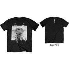 Slipknot Unisex T-Shirt: Devil Single - Black White Back Print
