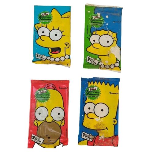 RARE 2000 The Simpsons Anniversary Trading Cards Factory Sealed 4 Artworks Set - Picture 1 of 22