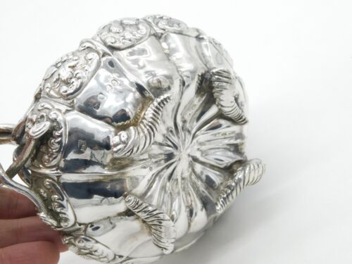 George IV Sterling Silver Cornucopia & Floral Cream Jug Antique 1821 London - Picture 8 of 9
