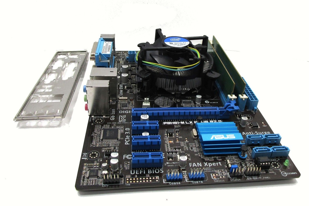 ASUS P8H61-M LX PLUS Motherboard With Intel i5-3550 CPU  8GB RAM