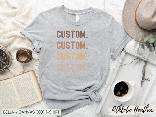 Custom Shirt Personalized Shirt, Custom Printing T-Shirt, Make Your Own Shirt, C - Picture 2 of 16