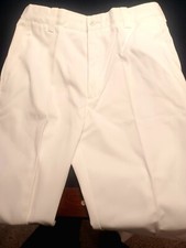 4 BIG MAC JCPENNEY PERMANENT PRESS RUGGED WORK PANTS WHITE USA 34 34 BRAND NEW