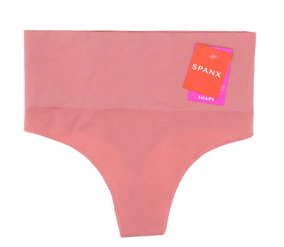 Spanx L55505 Womens Ballet Rouge Everyday Shaping Panties Seamless Thong Size S