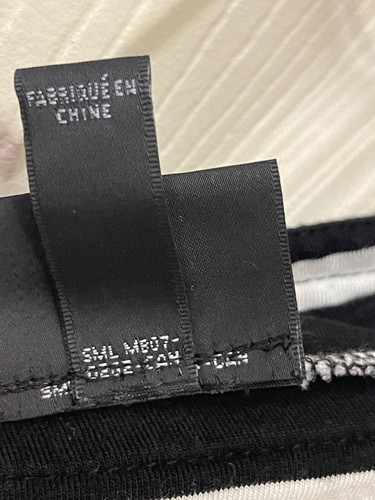 Maxi vestido para mujer Mossimo talla pequeña negro blanco a rayas cuello en V suéter - Imagen 16 de 16