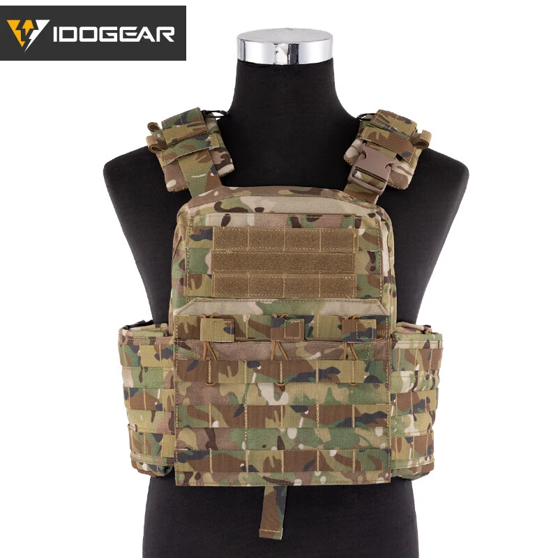 IDOGEAR Tactical Vest Cherry Plate Carrier CPC Molle Gear Camo Armor Hunting - Image 4 of 4