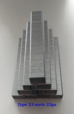 Type 53 series 6 8 10 12 14 16 mm  22 Ga galvanised upholstery staples  1000pcs