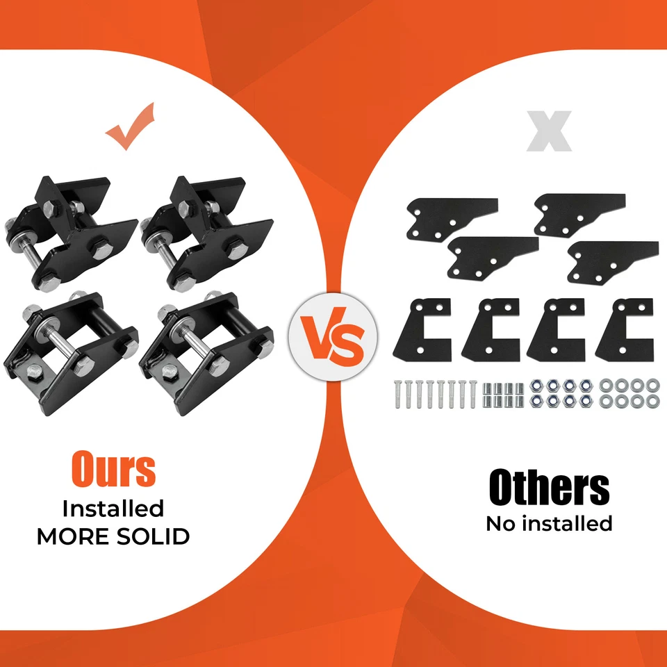 3" Lift Kit For Polaris Ranger XP 570 900 Full Size XP 1000 Crew (4 pcs) - Image 3 of 4