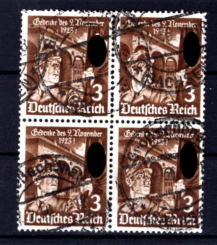 DR-3.Reich 598 Blocco da Quattro Timbrato (L3632