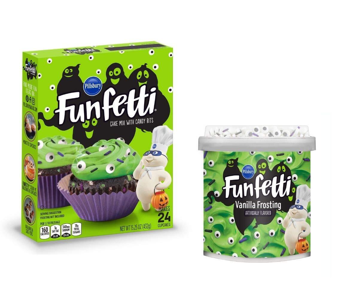 Halloween Pillsbury Funfetti Cake Mix And Halloween Funfetti Vanilla