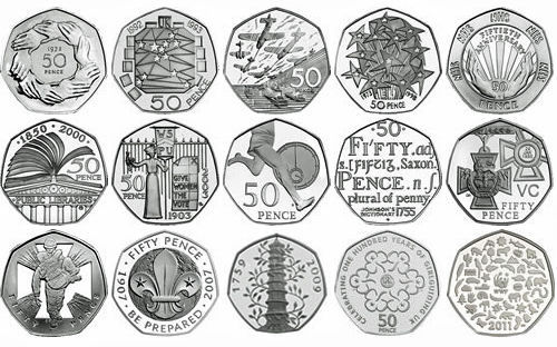 Fifty Pence 50P English Proof Uncirculated Coins Choice of Year  - Picture 1 of 1