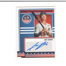 2023 Panini Stars & Stripes USA Baseball Auto #NTDP-JH Jake Haruki