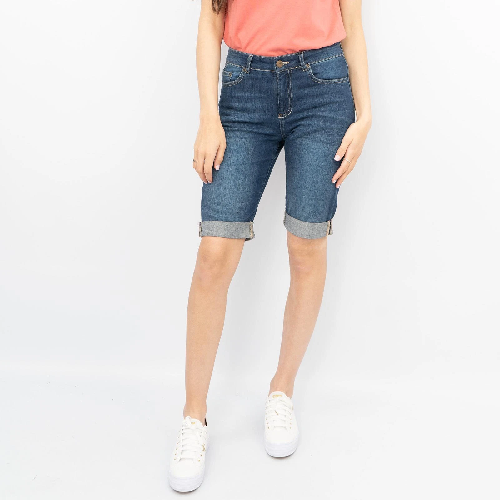 Womens White Stuff Shorts Isla Denim Navy Bermuda Casual Ladies
Opens in a new window or tab