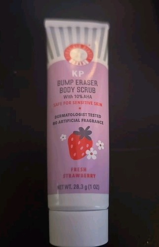 First Aid Beauty KP Bump Eraser Body Scrub FRESH STRAWBERRY 28.3g MINI SEALED