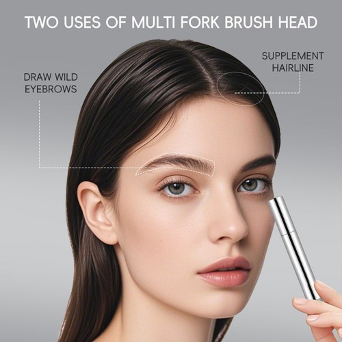 Eyebrow Pen Multi-fork Tip Liquid Brow Pencil Smudge-Proof Hairline - Picture 10 of 14