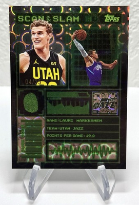 #ad 2025 26 Topps Black Friday Scan And Slam Lauri Markkanen Cart Load Parallel 25 $60.00