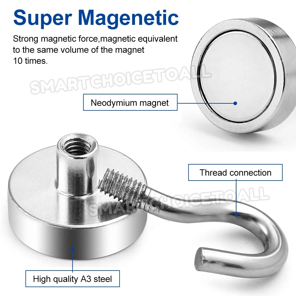 UP to 12x Strong Magnetic Hooks Hook Magnet Hanger Key Holder Kitchen fridge AU