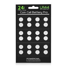 POWEROWL 24 Pcs LR44 Batteries, High Capacity 1.5V AG13 L1154F 24 x