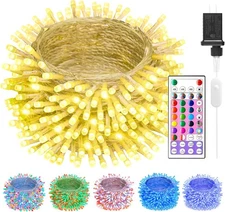 Minetom Color Changing String Lights Outdoor- 22 Colors 33 Ft, 