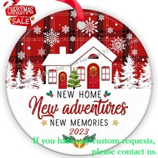 2025 New Home Christmas Ornament, 1st Christmas in Our New Home, Ceramic Orna...
