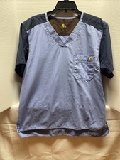 Blue Men  s Carhartt Medium Scrubs