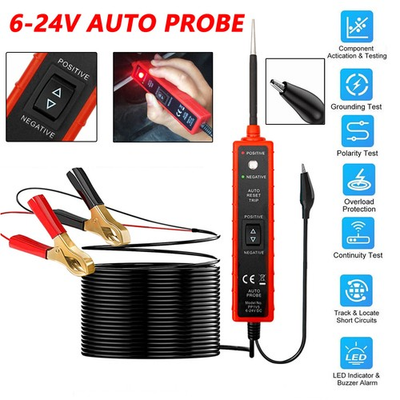 #ad Automotive Digital Power Probe Circuit Electrical Tester Test Lead Device System $12.89