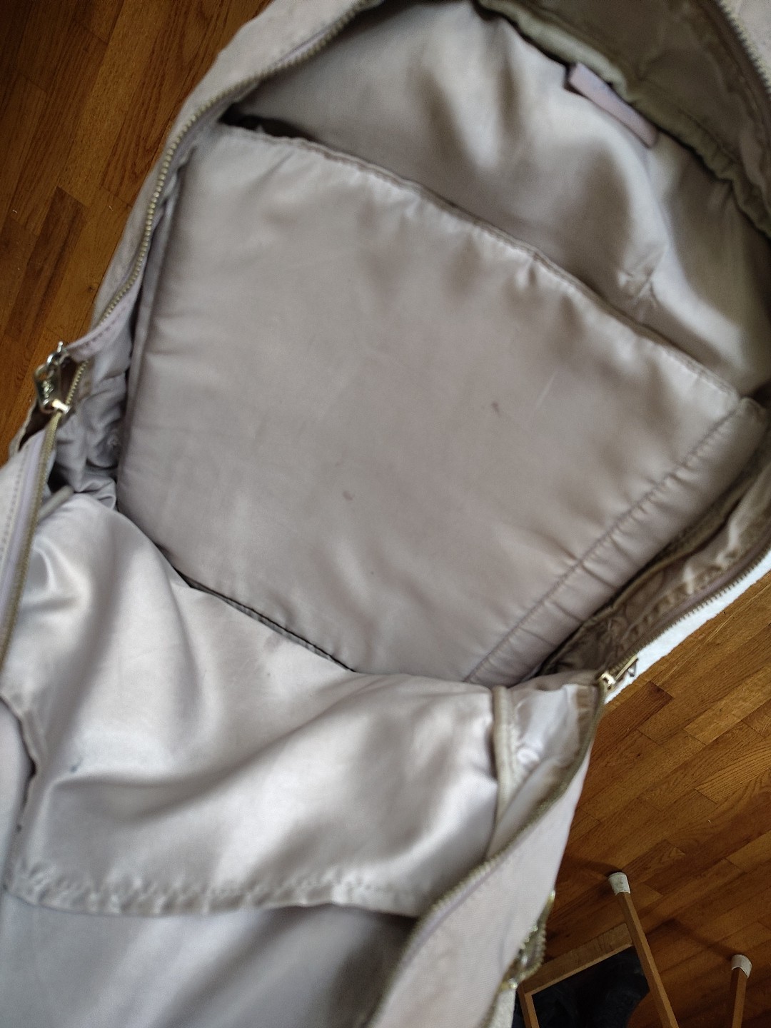 Kipling Beige Bookbag Backpack with Adjustable St… - image 6