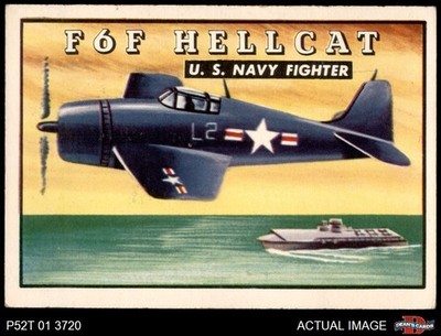 1952 Topps Wings #28 F6F Hellcat 6 - EX/MT