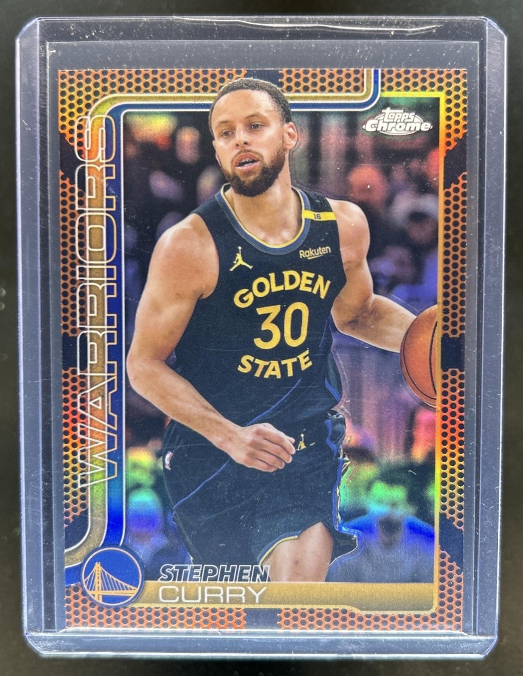 2025-26 Topps Chrome Stephen Curry Basketball Refractor #201 Warriors