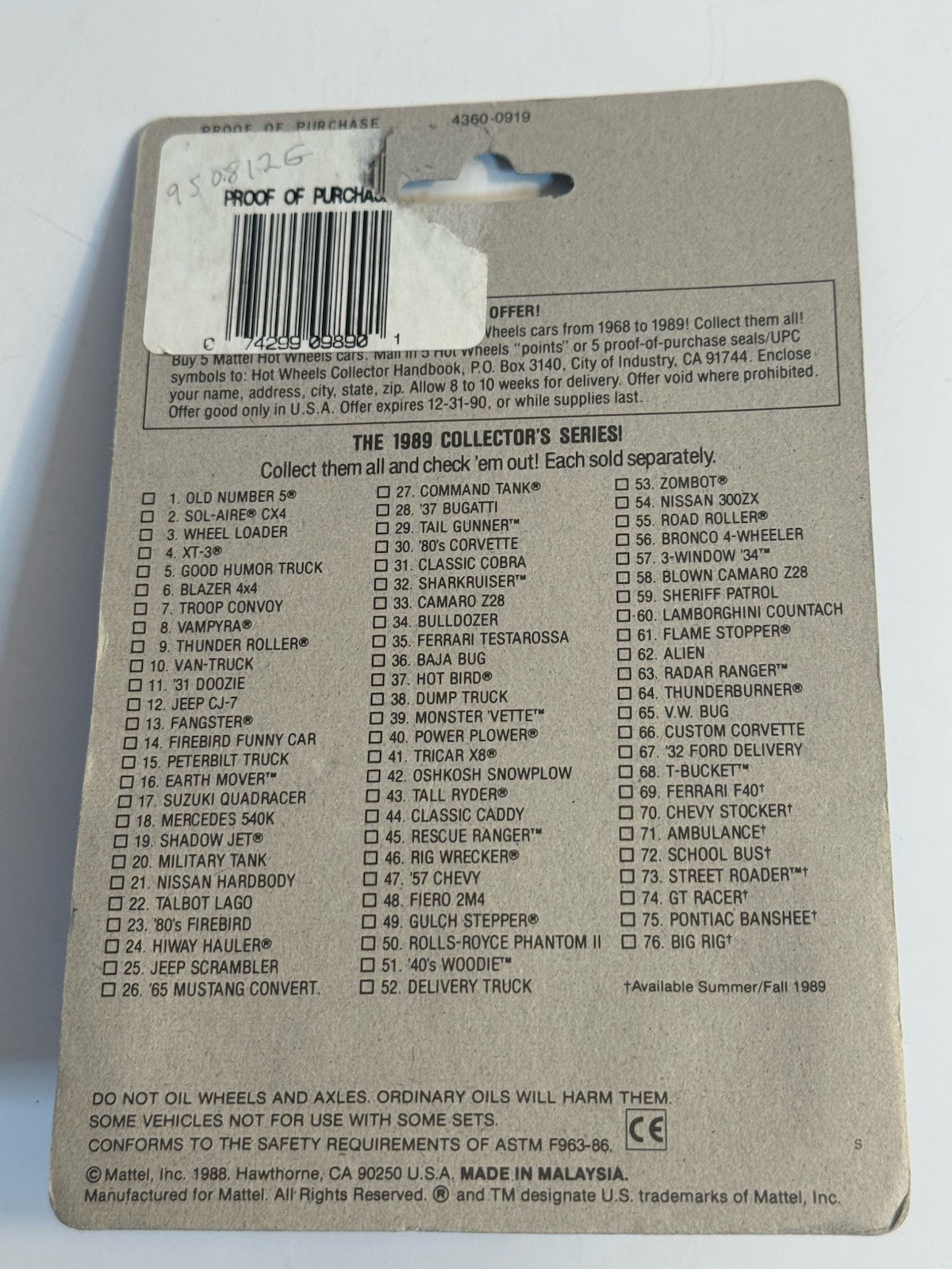 Vintage HOT WHEELS 1988 TRAILBUSTERS BLACK BAJA BREAKER VAN A-Team NISP w Case thumbnail 9