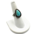 Southwest Signed Sterling Silver Turquoise Size 4.5-9.25 Rings Lot of 5 #S5343-3 — photo 4