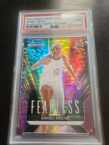 Angel Reese #21 Purple Pulsar Prizm Psa 9