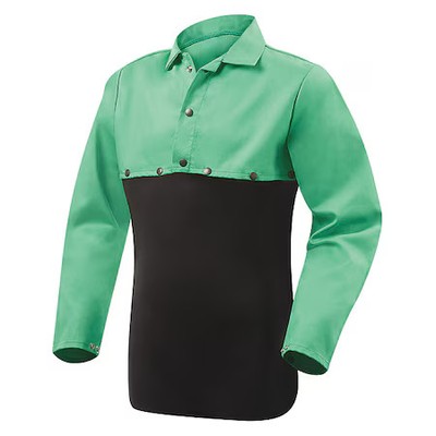 Steiner 1032-M Flame-Resistant Cape Sleeve, Cotton, 11 In Length, Green, Snap