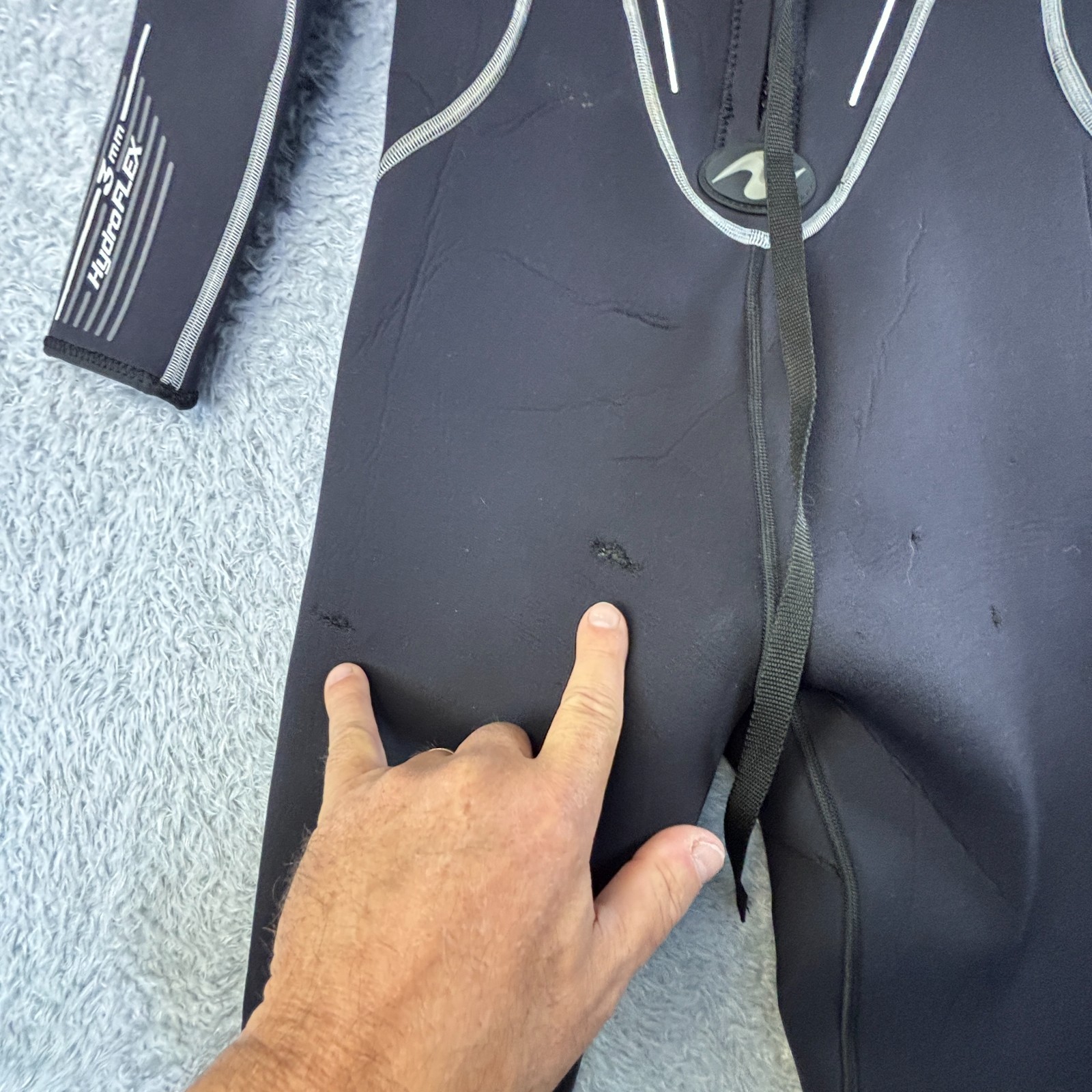 Aqua Lung 3mm HydroFLEX Full Neoprene Wetsuit womens M Black Scuba Dive