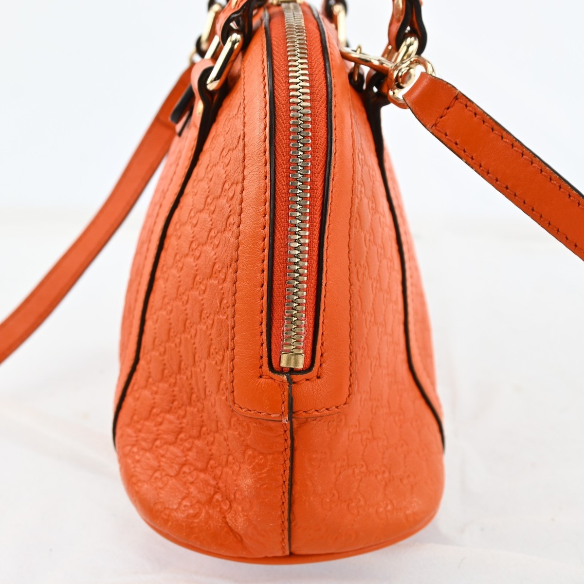 GUCCI Micro Shoulder Hand 2Way Bag 449654 GG Guccissima Leather