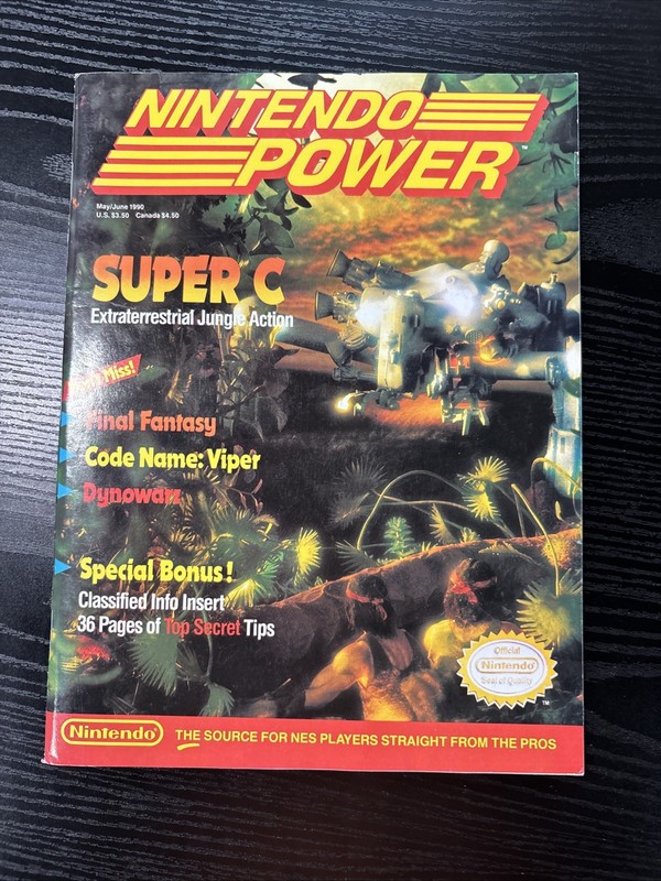 Nintendo Power May/Jun 1990 Vol Issue 11 Super C Nintendo World Champ w/Poster
