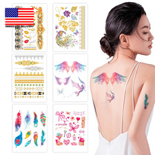 6 Sheet Strong Adhesive Realistic Temporary Tattoos for Adult Women,Long Lasting