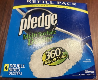NEW Pledge Multi Surface Duster Refill Packs, 4 Total Dusters, 360 Degrees
