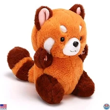 9" Cute Red Panda Plush Toy - Stuffed Animal Gift for Kids, Girlfriend, Birthday