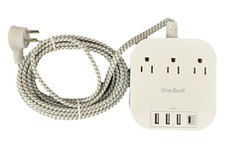 One Beat Desktop Power Strip - White