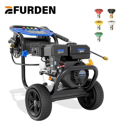 #ad Efurden Gas Powered Washer 3600 PSI 2.3 GPM Cold Water Gas Pressure Washer Blue $339.99
