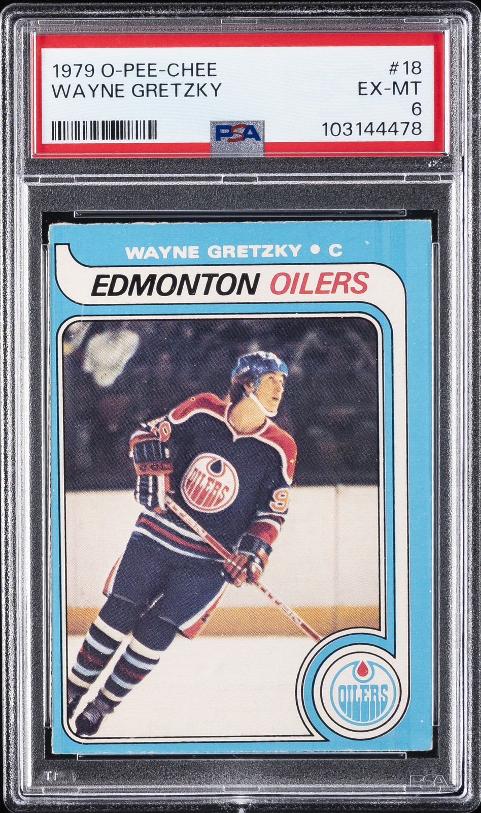1979 O-PEE-CHEE #18 WAYNE GRETZKY ROOKIE RC PSA 6
