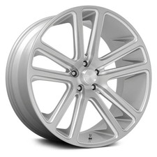 Dub S257 Flex Wheels 24x10 20 5x114.3 71.5 Silver Rims Set Of 4