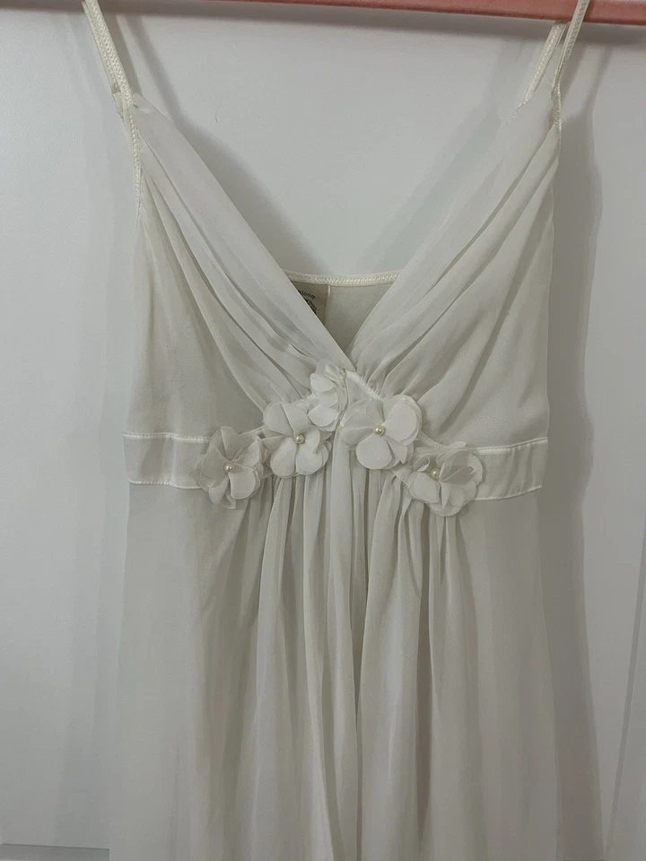 Vintage In Bloom Bridal Cami slip dress White Size M - Image 3 of 4