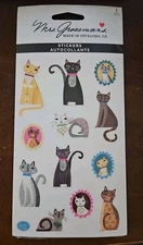 Mrs. Grossman's Crafty Cats stickers, Mrs. Grossman cat stickers, cat stickers