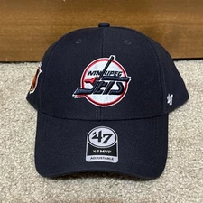 ‘47 Brand MVP Winnipeg Jets Hat NHL Cap Retro Throwback Logo WPG Hockey Snapback