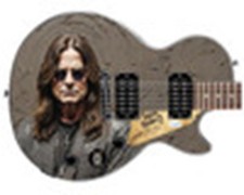 Ozzy Osbourne Autographed Custom Epiphone "Elite Art" Graphics Guitar