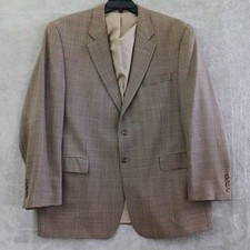 Lauren Ralph Lauren Mens Blazer Sport Coat Houndstooth Wool 46R Preppy Business