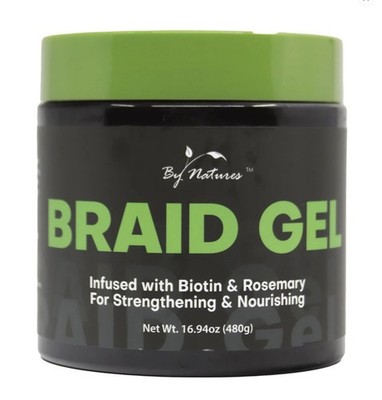 By Nature Braid Gel Infused With Biotin & Rosemary 16.94 Oz