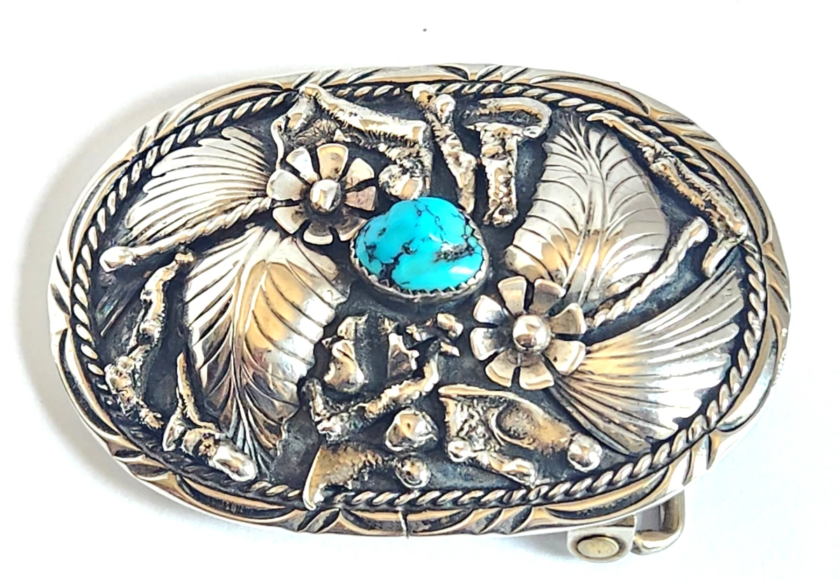 Handmade Sterling Silver Native American Vintage Belt  display picture 1